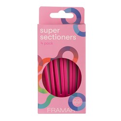 Framar Super Sectioner Clips 4pk Pink