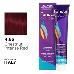 Fanola Color Hair Colour 4.66 Chestnut Intense Red