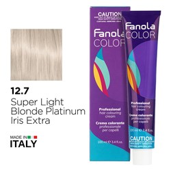 Fanola Color Hair Colour 12.7 Super Light Blonde Platinum Iris Extra