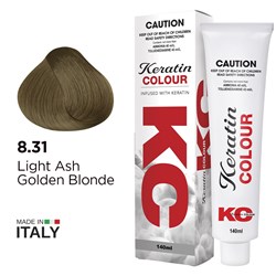 Keratin Colour Permanent Colour 8.31 Light Ash Golden Blonde