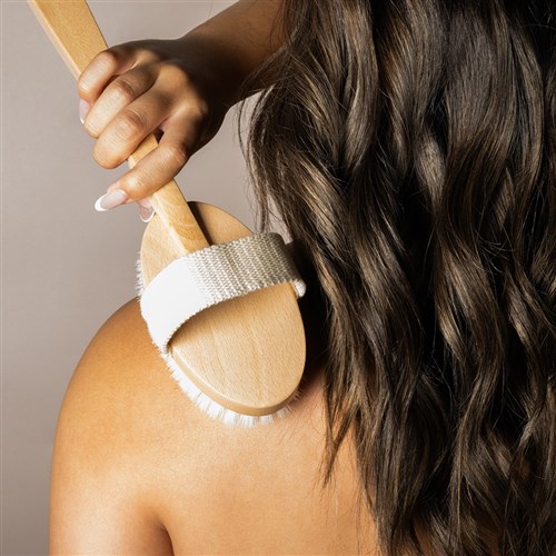 Brushworx Pure Naturals Body Brush Long Handle