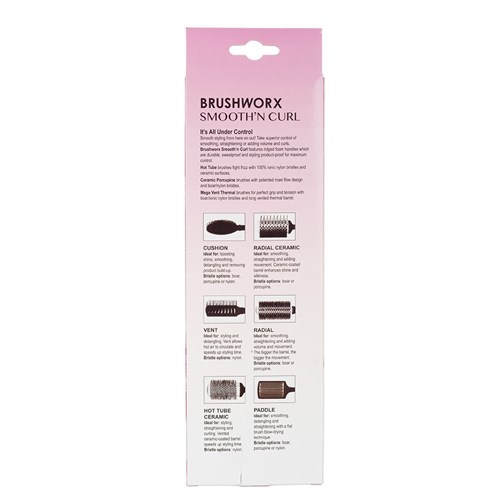 Brushworx Smooth n Curl Mega Vent Thermal Brush Large