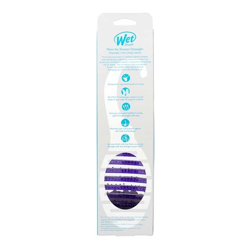 WetBrush Shower Detangler Purple Glitter