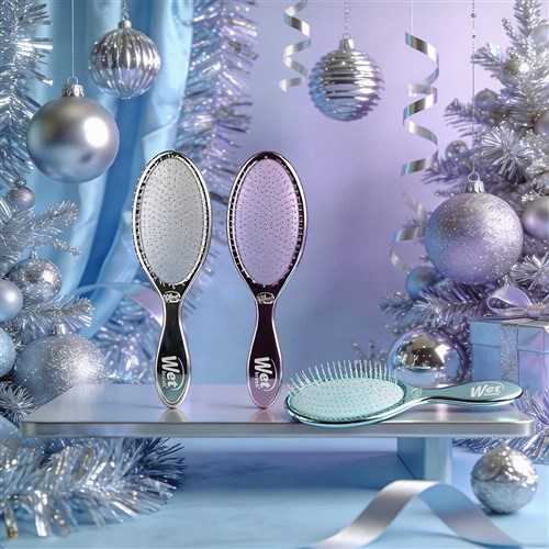 WetBrush Festive Finish Detangler Silver