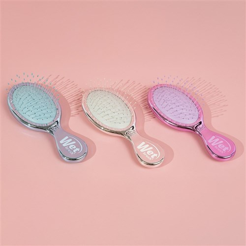 WetBrush Festive Finish Mini Detangler Silver