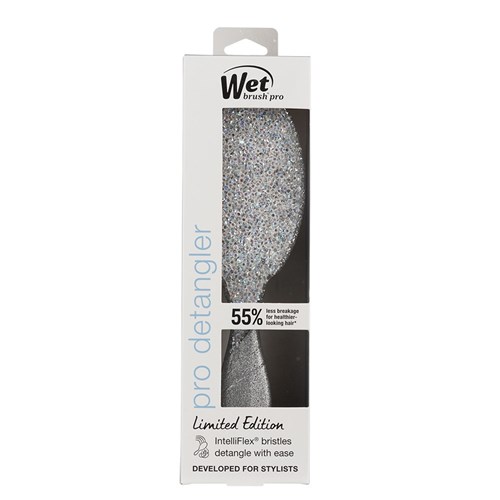 WetBrush Pro Winter Tinsel Detangler Silver