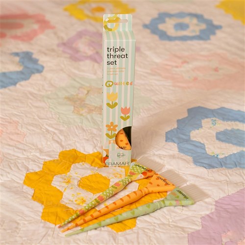 Framar Triple Threat Tint Brush Set Quilted