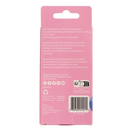 Framar Super Sectioner Clips 4pk Pink