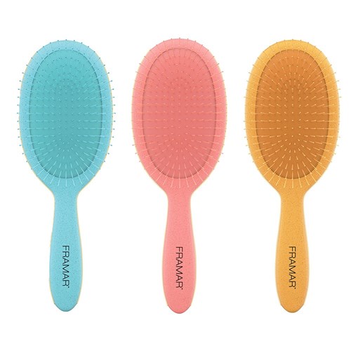 Framar Detangle Hair Brush Baecation Coral
