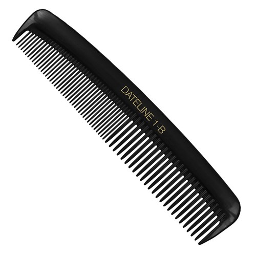 Dateline Professional 1B Slim Pocket Comb Black