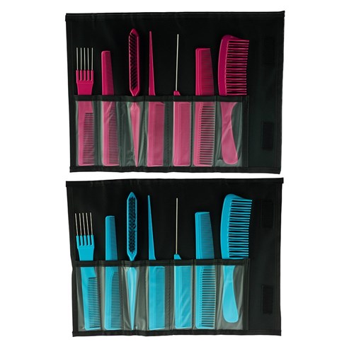 Salon Smart Folding Comb Set Teal 