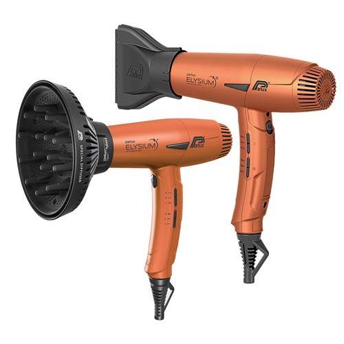 Parlux Elysium Hair Dryer and Diffuser Copper