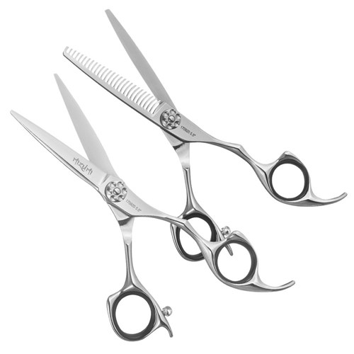 Iceman Mizumi Katani 5.5” Hairdressing Scissors and Thinner Set Silver