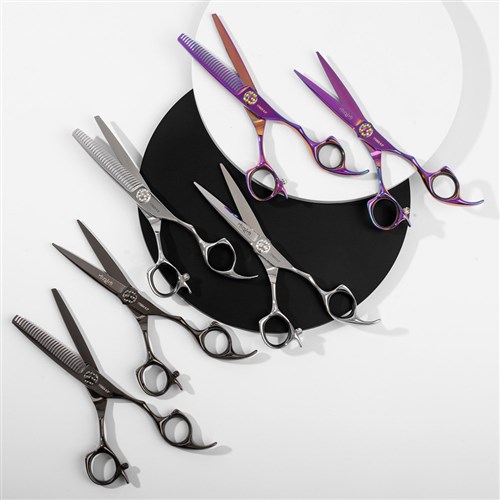 Iceman Mizumi Katani 5.5” Hairdressing Scissors and Thinner Set Silver