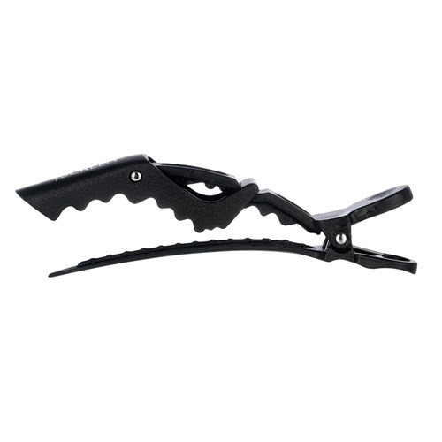 Screen Crocodile Clips Carbon 6pc