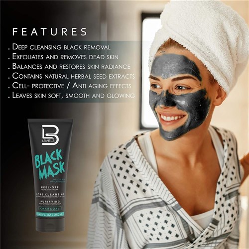 L3VEL3 Black Facial Mask
