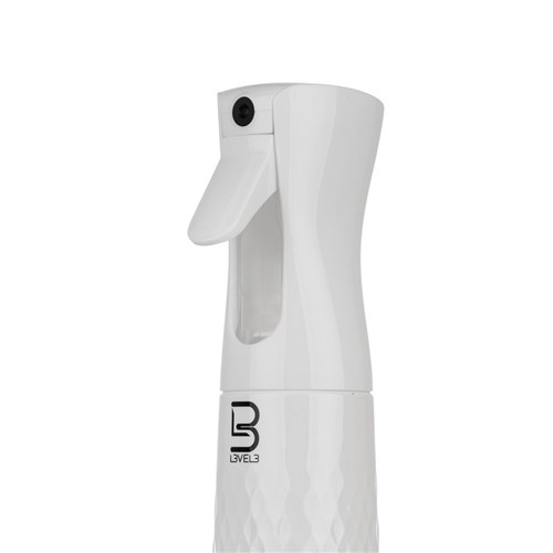 L3VEL3 Bevelled Water Spray Bottle White