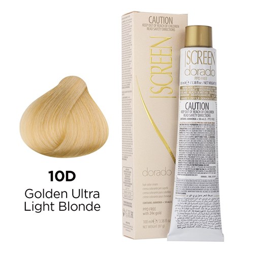 Screen Dorado Colour 10D Golden Ultra Light Blonde