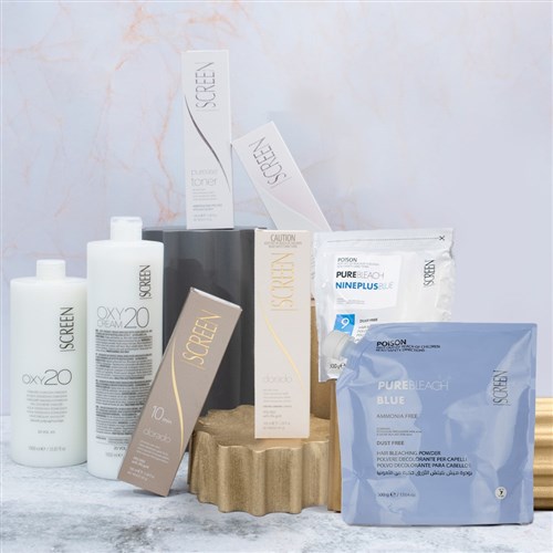 Screen Pure Ammonia Free Hair Bleach Blue