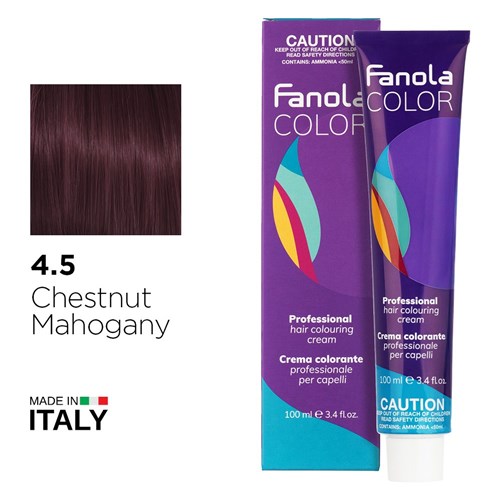 Fanola Color Hair Colour 4.5 Chestnut Mahogany