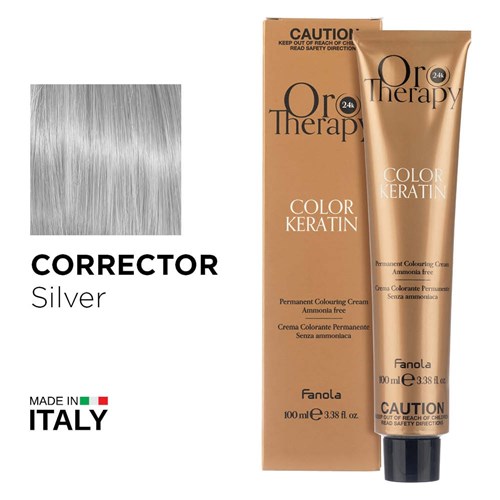 Fanola Oro Therapy Color Keratin Hair Colour Corrector Silver