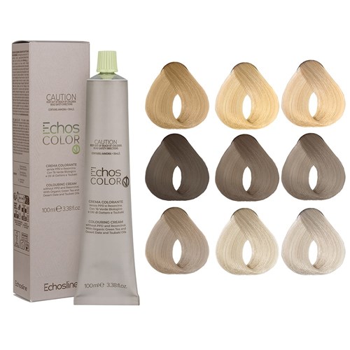 Echos Color Vegan Hair Colour 10.12 Platinum Blonde Cold Irise