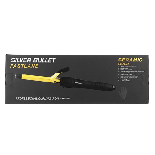 Silver Bullet Fastlane Gold Ceramic 16mm Curling Iron