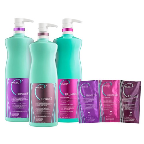 Malibu C Illumin8 Shine Conditioner 6pc