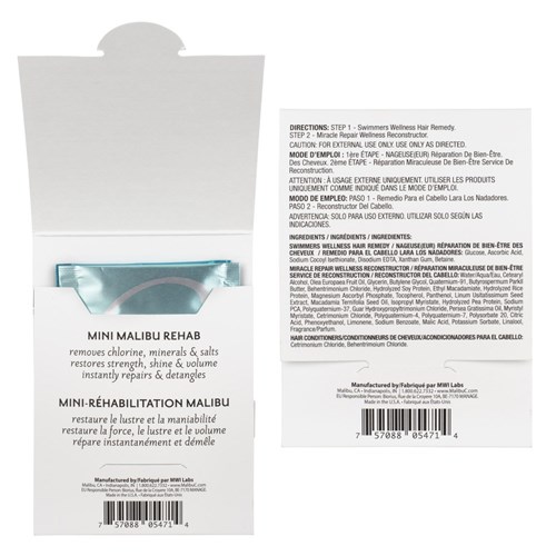 Malibu C Mini Malibu Rehab Swimmers Treatment 12pc
