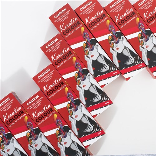 Keratin Colour Permanent Colour 5.65 Light Red Mahogany Brown